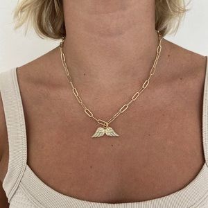 Golden angel wings necklace — evryjewels “holy angel”